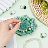 SUNNYCLUE 1Pc Mandala Flower Shape Porcelain Jewelry Plate DJEW-SC0001-08-4