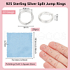 BENECREAT 925 Sterling Silver Split Jump Rings FIND-BC0005-42B-2