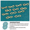 Unicraftale 12Pcs 12 Style 304 Stainless Steel Link Pendants STAS-UN0040-52-4