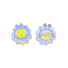 Transparent Acrylic Enamel Beads TACR-N012-008-3