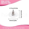 SUNNYCLUE 3Pair 925 Sterling Silver Bullet Clutch Earring Backs STER-SC0001-11-2