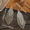 Bohemian Style Handmade Glass Seed Beads Hexagon Dangle Earrings KC8574-2-2