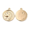 Brass Micro Pave Cubic Zirconia Pendants KK-C028-29G-1