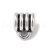Tibetan Style Alloy Tube Bails TIBE-Q090-52AS-1