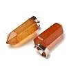 Natural Red Agate(Dyed & Heated) Pendants G-Z067-07P-16-3