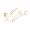 Brass Chain Tassel Pendants KK-N231-59G-NF-2