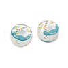 UV Plating Handmade Lampwork Beads LAMP-R004-03E-3