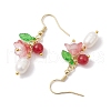 Mother's Day Jewellery Natural Cultured Freshwater Pearl Dangle Earrings EJEW-JE05860-02-4