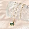 304 Stainless Steel Micro Pave Cubic Zirconia constellation Pendant Necklaces NJEW-R021-01G-02-3
