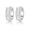 Cubic Zirconia Hoop Earrings DI7487-02-1