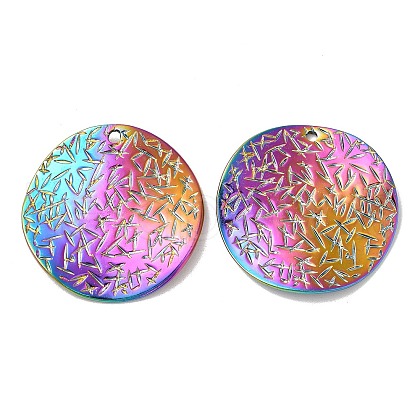 Ion Plating(IP) 304 Stainless Steel Pendants STAS-L020-014A-RC-1
