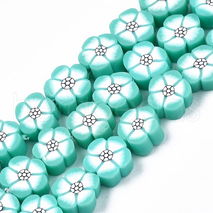 Handmade Polymer Clay Beads Strands CLAY-S096-042A-1