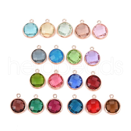 Glass Charms KK-C228-02RG-M2-1