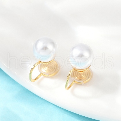 Brass Cuff Earrings EJEW-F376-02G-1