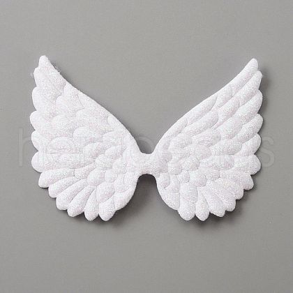 Cloth Embossed Wing Ornament Accessories FIND-WH0037-27B-1