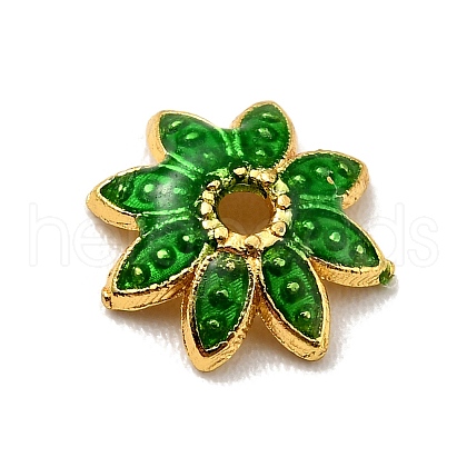 Multi-Petal Alloy Enamel Bead Caps FIND-G029-02G-03-1