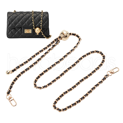 Iron Chain & PU Leather Bags Handle FIND-WH0145-54A-1