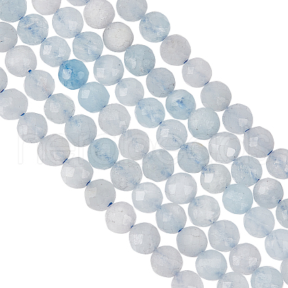 Olycraft 2 Strands Natural Aquamarine Beads Strands G-OC0005-41-1