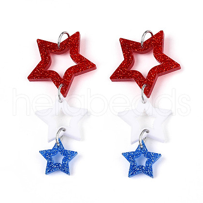 Acrylic Big Pendants OACR-N144-04-1