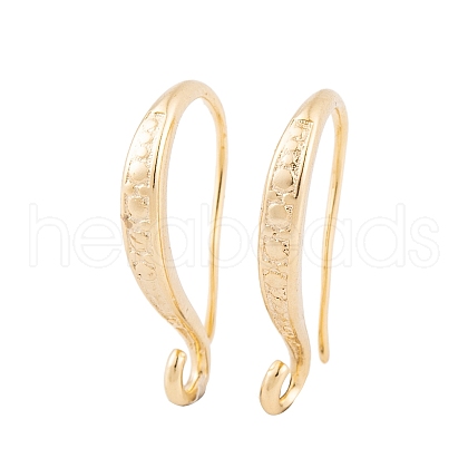 Rack Plating Eco-friendly Brass Earring Hooks KK-D075-11G-RS-1