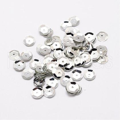 Plastic Paillette Beads PVC-A001-4mm-08-1