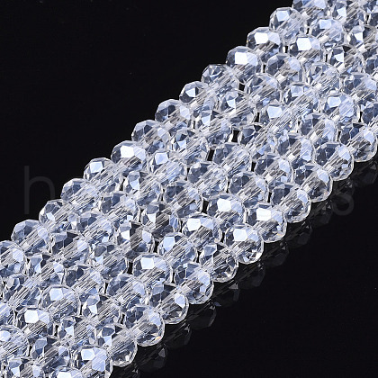 Electroplate Glass Beads Strands EGLA-A034-T3mm-A08-1