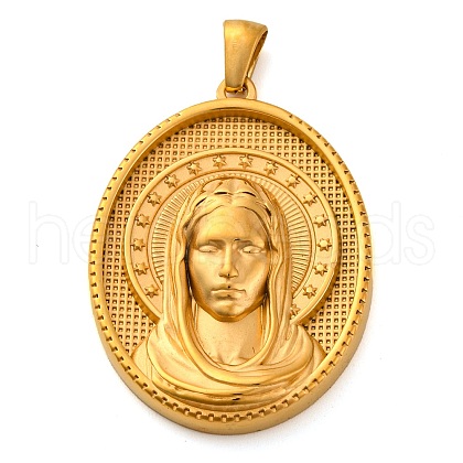 Religion Golden Tone 304 Stainless Steel Pendants STAS-K289-01G-12-1