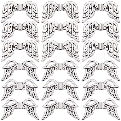 SUNNYCLUE 40Pcs 2 Styles Tibetan Style Alloy Beads FIND-SC0011-80-1