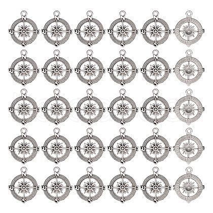 SUNNYCLUE Tibetan Style Zinc Alloy Pendants TIBEP-SC0002-34-1