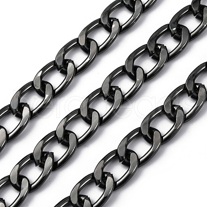 Oxidation Aluminum Cuban Link Chains CHA-S002-02B-1