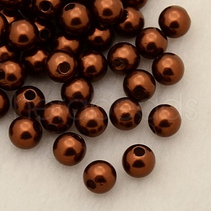 Imitation Pearl Acrylic Beads PL609-06-1
