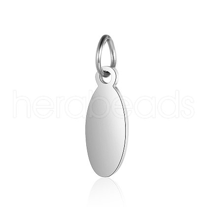 Anti-Tarnish 304 Stainless Steel Stamping Blank Tag Pendants STAS-I311-20A-P-1