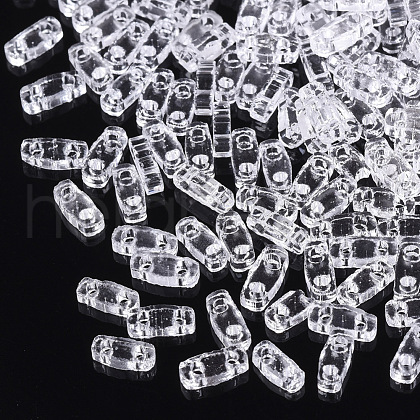 2-Hole Glass Seed Beads SEED-T003-01A-02-1