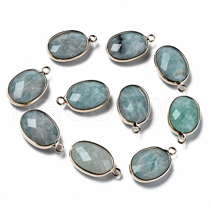 Natural Amazonite Pendants G-Q998-020B-1
