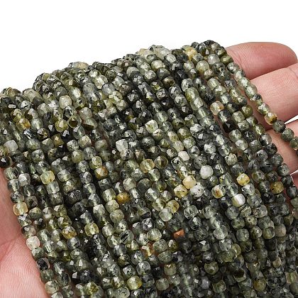 Natural Prehnite Beads Strands G-RM2025-C26-C-1