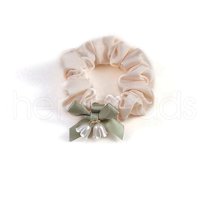Cloth Bowknot Elastic Hair Accessories PW-WG5A699-01-1