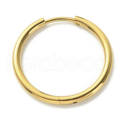 316L Surgical Stainless Steel Huggie Hoop Earrings for Girl Women EJEW-TAC0011-11E-G-1