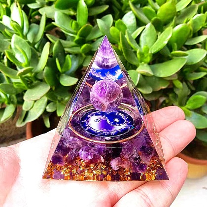 Orgonite Pyramid Resin Display Decorations PW23053126856-1