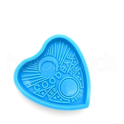 Heart with Word Pendant DIY Silicone Molds PW-WG53101-02-1