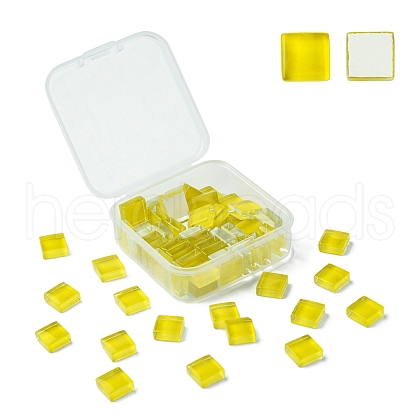 60Pcs Transparent Glass Cabochons GLAA-YW0003-65-03-1
