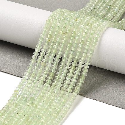 Natural Prehnite Beads Strands G-B107-D03-01-1