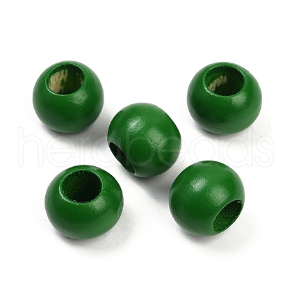 Spray Painted Wood Beads WOOD-F017-05I-1