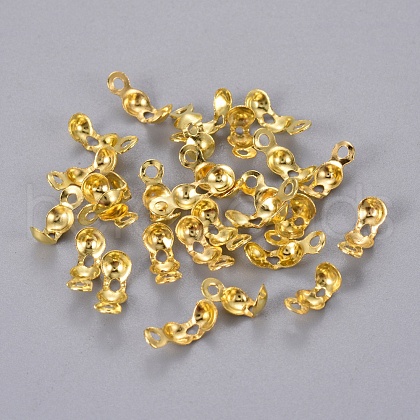 Iron Bead Tips Knot Covers E037Y-G-1