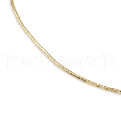 Brass Snake Chains Necklaces for Women NJEW-D302-14G-1