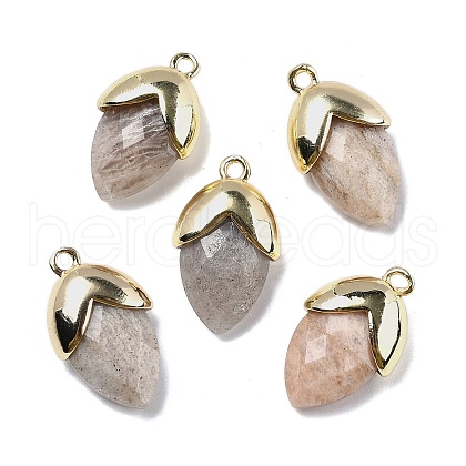 Natural Sunstone Pendants G-U019-03A-08-1