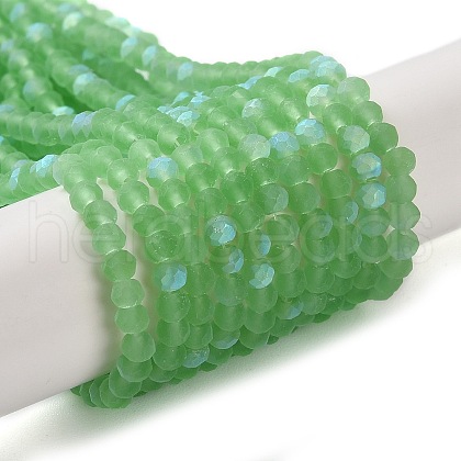 Imitation Jade Glass Beads Strands EGLA-YW0003-19B-08-1