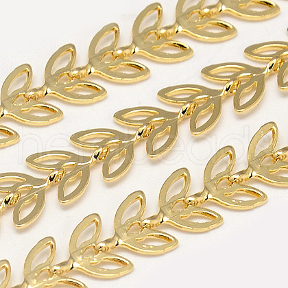 Soldered Brass Chains KK-S335-07G-1