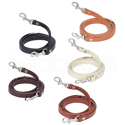   5Pcs 5 Colors PU Imitation Leather Bag Straps PURS-PH0001-19-1