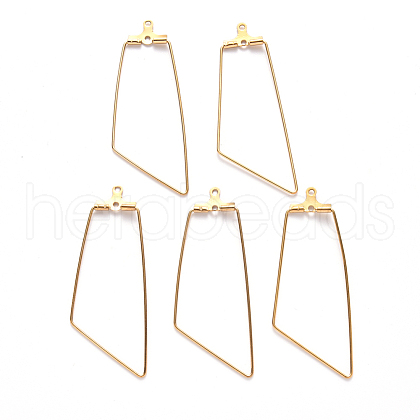 304 Stainless Steel Wire Pendants STAS-S103-02G-1