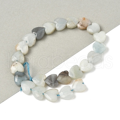 Natural Flower Amazonite Beads Strands G-D316-B02-1
